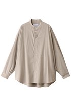 【グラフペーパー/Graphpaper】のSilk Noil Viscose Band Collar Shirt/シャツ 人気、トレンドファッション・服の通販 founy(ファニー) ファッション Fashion レディースファッション Fashion for Women トップス・カットソー Cut & Sew Tops シャツ・ブラウス・オフィスカジュアル Elegant Blouses & Button-Ups ショルダー Shoulder, Shoulder Strap スリーブ Sleeve, Long Sleeve / Short Sleeve ドロップ Drop Shoulder, Dropped Style ロング Long, Long-Length thumbnail ベージュ|ID: prp329100004464642 ipo3291000000034955487