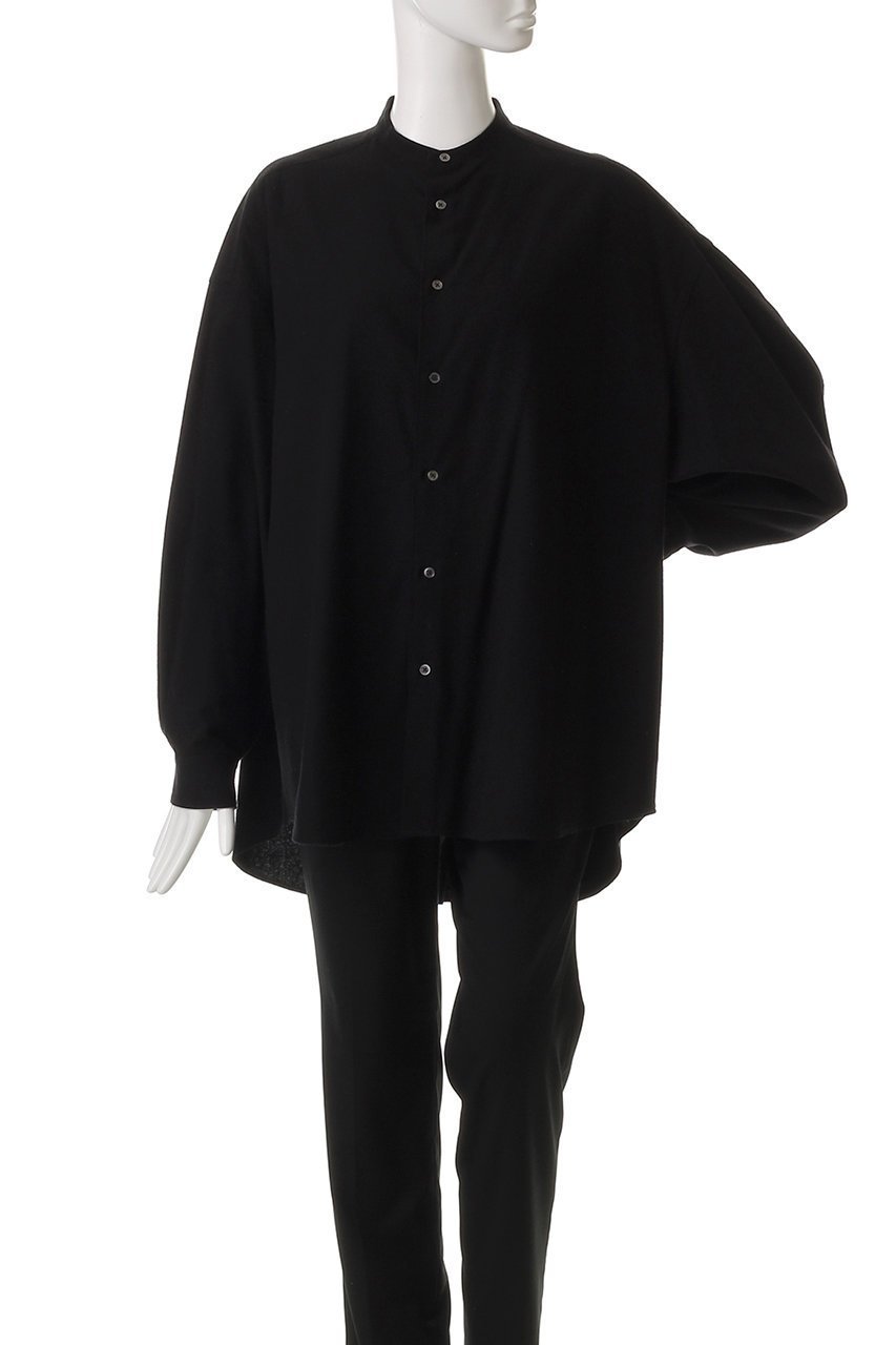 【グラフペーパー/Graphpaper】のSilk Noil Viscose Band Collar Shirt/シャツ 人気、トレンドファッション・服の通販 founy(ファニー) 　ファッション　Fashion　レディースファッション　Fashion for Women　トップス・カットソー　Cut & Sew Tops　シャツ・ブラウス・オフィスカジュアル　Elegant Blouses & Button-Ups　ショルダー　Shoulder, Shoulder Strap　スリーブ　Sleeve, Long Sleeve / Short Sleeve　ドロップ　Drop Shoulder, Dropped Style　ロング　Long, Long-Length　other-2|ID: prp329100004464642 ipo3291000000034955489