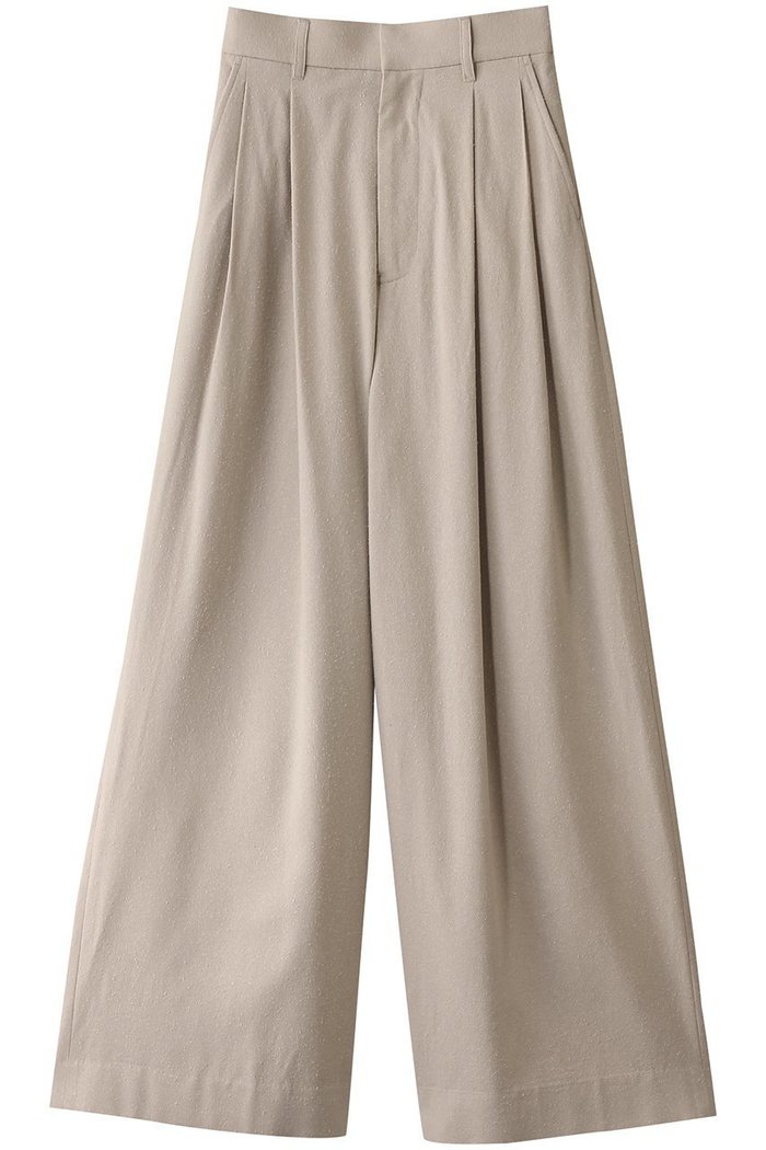 【グラフペーパー/Graphpaper】のSilk Noil Viscose Two Tuck Wide Pants/パンツ インテリア・キッズ・メンズ・レディースファッション・服の通販 founy(ファニー) https://founy.com/ ファッション Fashion レディースファッション Fashion for Women パンツ Pants & Trousers ロング Long, Long-Length ワイド Wide, Wide Fit 定番 Standard, Basic Item |ID: prp329100004464643 ipo3291000000032905792