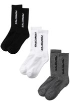 【サロモン/Salomon】のEVERYDAY CREW 3-PACK ソックス ブラック/ホワイト/グレーメランジ|ID: prp329100004464644 ipo3291000000032802122