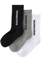 【サロモン/Salomon】のEVERYDAY CREW 3-PACK ソックス ブラック/ホワイト/グレーメランジ|ID: prp329100004464644 ipo3291000000035954808