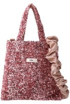 【ウーア/Uhr】の【ELLE SHOP限定】ナイロンタフタショルダー付き ミニスパンコールバッグ ピンク|ID: prp329100004464646 ipo3291000000032778126