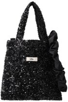 【ウーア/Uhr】の【ELLE SHOP限定】ナイロンタフタショルダー付き ミニスパンコールバッグ ブラック|ID: prp329100004464646 ipo3291000000032778132