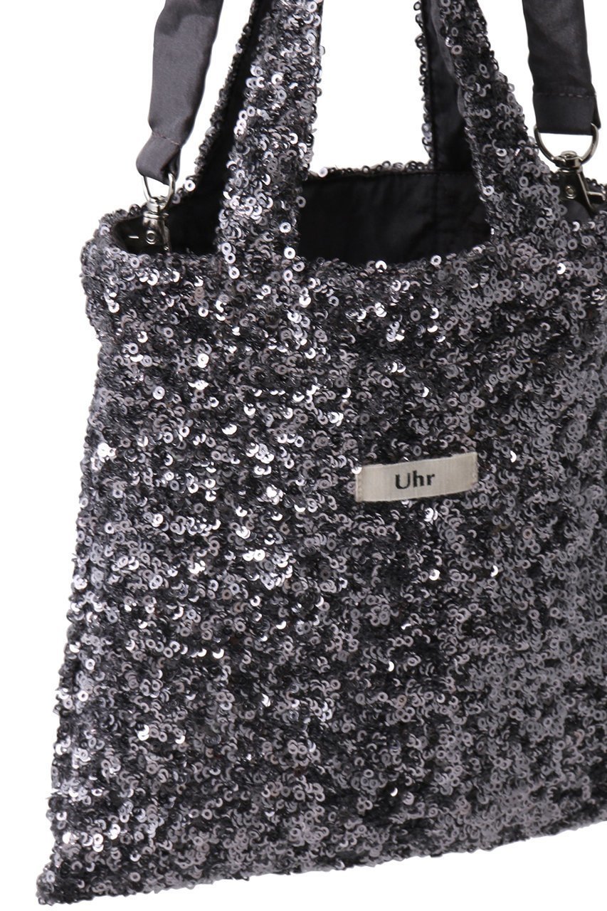 【ウーア/Uhr】の【ELLE SHOP限定】ナイロンタフタショルダー付き ミニスパンコールバッグ 人気、トレンドファッション・服の通販 founy(ファニー) 　ファッション　Fashion　レディースファッション　Fashion for Women　バッグ　Bags　ギャザー　Gathered, Ruffled　ショルダー　Shoulder, Shoulder Strap　シンプル　Simple, Minimal　スパンコール　Sequins, Sequin Embellishment　スマート　Smart, Elegant　タフタ　Taffeta, Structured Fabric　パーティ　Party, Party Style　フォルム　Silhouette, Form　フリル　Frill, Ruffle　ラグジュアリー　Luxury, Elegant　ラップ　Wrap, Wrap Design　夏　Summer　春　Spring　S/S・春夏　SS, Spring/Summer, Warm Season　財布　Wallet, Purse　other-4|ID: prp329100004464646 ipo3291000000034114291