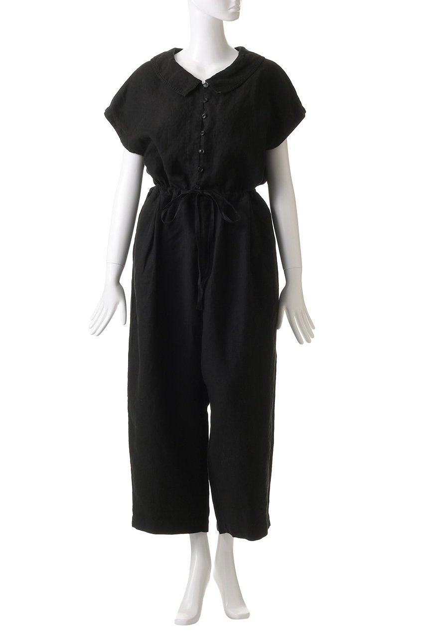 【ネストローブ/nest Robe】のリネン衿付きサロペット 人気、トレンドファッション・服の通販 founy(ファニー) 　ファッション　Fashion　レディースファッション　WOMEN　おすすめ　Recommend　インナー　Inner　カットソー　Cut And Sew　サロペット　Overalls　サンダル　Sandals　シンプル　Simple　テーパード　Tapered　バランス　Balance　リネン　Linen　ワイド　Wide　定番　Standard　other-2|ID: prp329100004464649 ipo3291000000031249321
