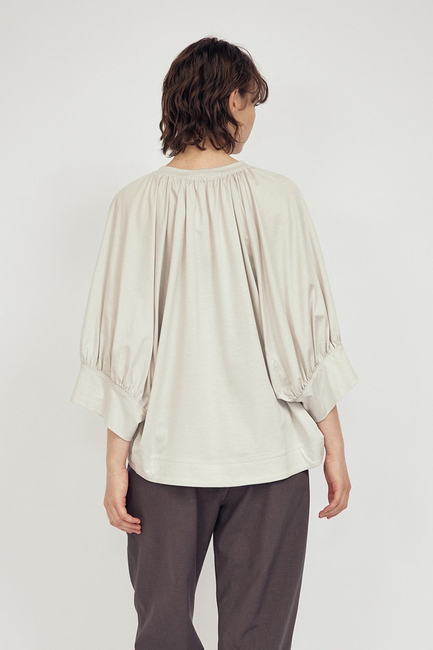 【フローレント/FLORENT】のスキッパー トップス 人気、トレンドファッション・服の通販 founy(ファニー) 　ファッション　Fashion　レディースファッション　WOMEN　トップス・カットソー　Tops/Tshirt　シャツ/ブラウス　Shirts/Blouses　ロング / Tシャツ　T-Shirts　カットソー　Cut and Sewn　エレガント 上品　Elegant　ギャザー　Gather　ショート　Short　スキッパー　Skipper　スリーブ　Sleeve　フェミニン　Feminine　定番　Standard　other-8|ID: prp329100004464656 ipo3291000000031713962