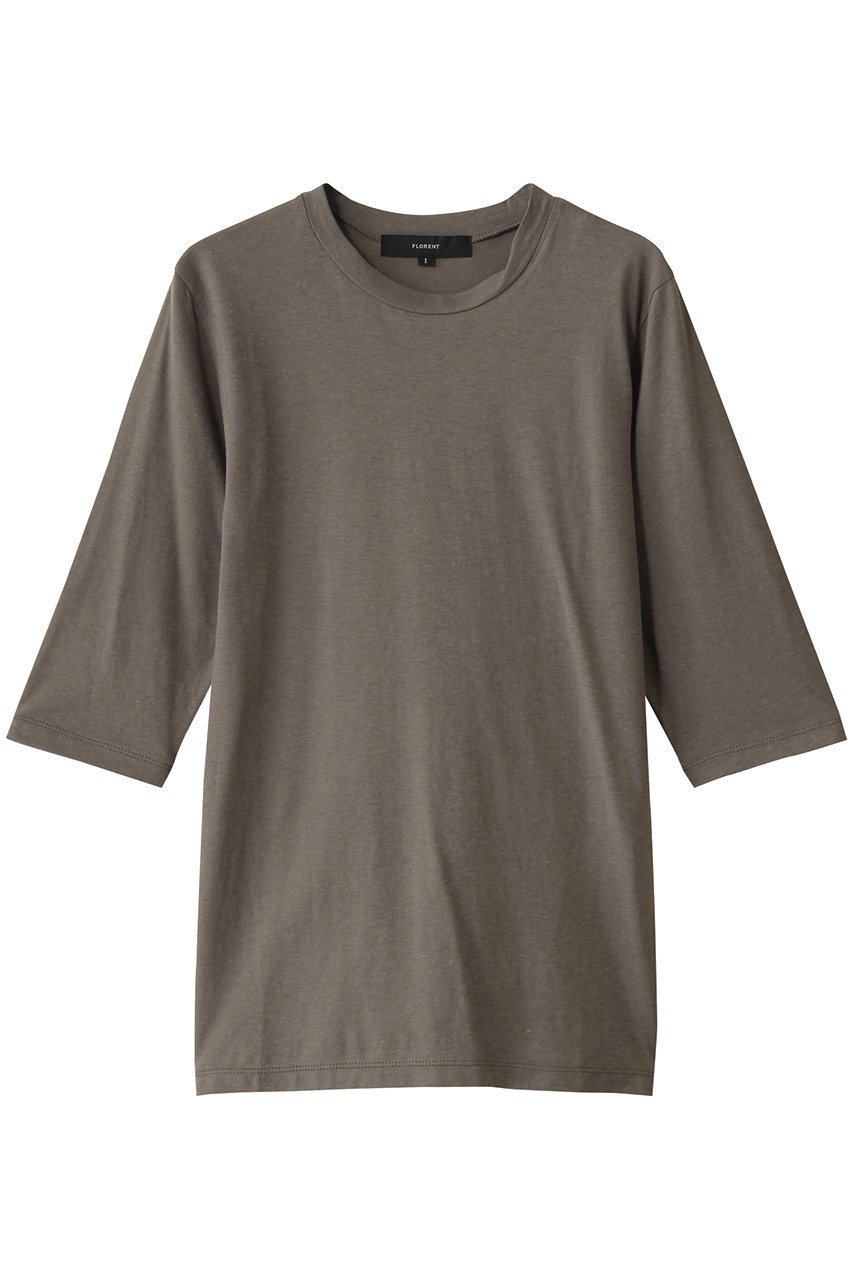 【フローレント/FLORENT】のコットンリネン ハーフスリーブカットソー 人気、トレンドファッション・服の通販 founy(ファニー) 　ファッション　Fashion　レディースファッション　Fashion for Women　トップス・カットソー　Cut & Sew Tops　シャツ・ブラウス・オフィスカジュアル　Elegant Blouses & Button-Ups　ロングTシャツ・Tシャツ　Longline T-Shirts & Tees　カットソー・ベーシックTシャツ　Cut-and-Sewn Tops / Stretch Tees & Basics　インナー　Innerwear　カットソー　Cut and Sewn Top　ショート　Short, Short Length　スリーブ　Sleeve, Long Sleeve / Short Sleeve　ハーフ　Half, Half-Length　リネン　Linen, Linen Fabric　ロング　Long, Long-Length　 other-1|ID: prp329100004464657 ipo3291000000032856673