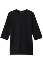 【フローレント/FLORENT】のコットンリネン ハーフスリーブカットソー 人気、トレンドファッション・服の通販 founy(ファニー) ファッション Fashion レディースファッション Fashion for Women トップス・カットソー Cut & Sew Tops シャツ・ブラウス・オフィスカジュアル Elegant Blouses & Button-Ups ロングTシャツ・Tシャツ Longline T-Shirts & Tees カットソー・ベーシックTシャツ Cut-and-Sewn Tops / Stretch Tees & Basics インナー Innerwear カットソー Cut and Sewn Top ショート Short, Short Length スリーブ Sleeve, Long Sleeve / Short Sleeve ハーフ Half, Half-Length リネン Linen, Linen Fabric ロング Long, Long-Length thumbnail ブラック|ID: prp329100004464657 ipo3291000000032856682
