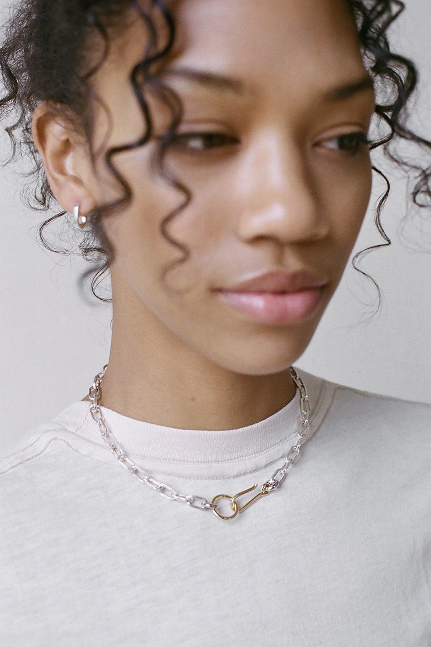 【ローラロンバルディ/LAURA LOMBARDI】のTwo Tone Fara ネックレス 人気、トレンドファッション・服の通販 founy(ファニー) 　ファッション　Fashion　レディースファッション　Ladies' Fashion Online　ジュエリー　Jewelry　ネックレス　Necklaces　シンプル　Simple　チェーン　Chain　ネックレス　Necklace　ミックス　Mix　エレガント 上品　Elegant　other-2|ID: prp329100004464660 ipo3291000000031249376