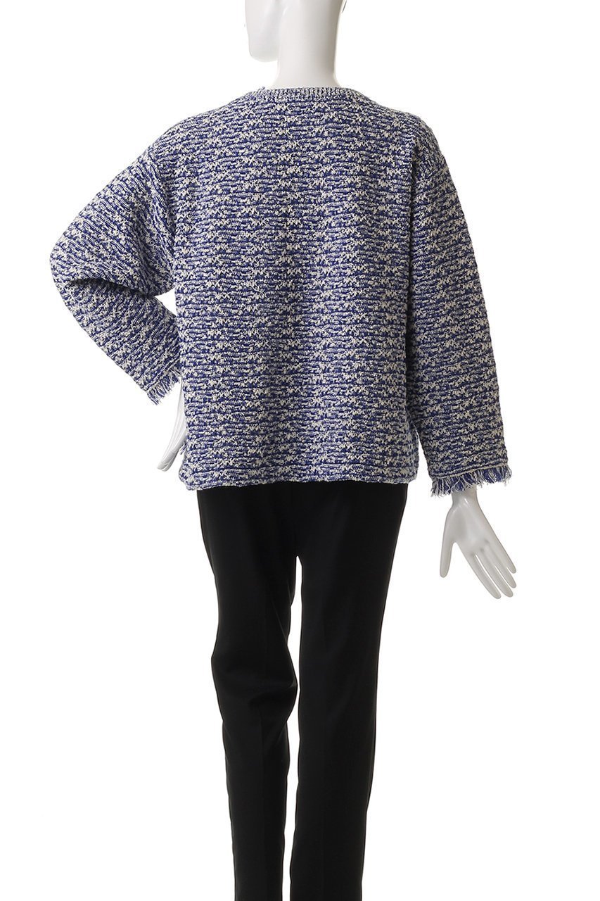 【ハウス オブ ロータス/HOUSE OF LOTUS】のミックスツイードノーカラーカーディガン 人気、トレンドファッション・服の通販 founy(ファニー) 　ファッション　Fashion　レディースファッション　Fashion for Women　トップス・カットソー　Cut & Sew Tops　ニット　Knit Tops & Sweaters　カーディガン・羽織り　Layered Style Cardigans　アクリル　Acrylic Material　カーディガン　Cardigan, Knitwear　ジャケット　Jacket, Outerwear　ツイード　Twill, Twill Weave　エレガント 上品　Elegant　other-4|ID: prp329100004464671 ipo3291000000031249439
