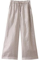 【プルミエ アロンディスモン/1er Arrondissement】のフォイルプリントリネンパンツ シルバー|ID: prp329100004464672 ipo3291000000035380196