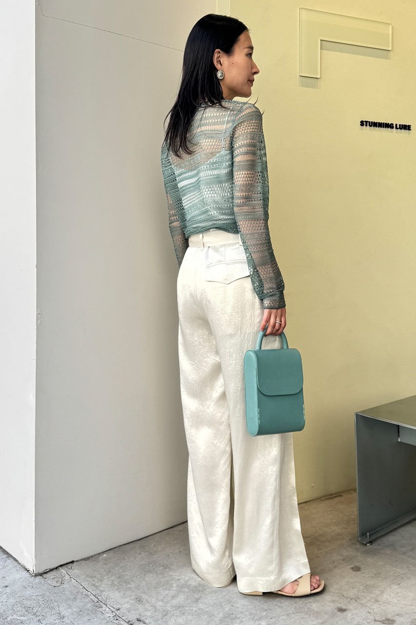 【スタニングルアー/STUNNING LURE】のクロシェロングTシャツ 人気、トレンドファッション・服の通販 founy(ファニー) 　ファッション　Fashion　レディースファッション　Fashion for Women　トップス・カットソー　Cut & Sew Tops　シャツ・ブラウス・オフィスカジュアル　Elegant Blouses & Button-Ups　ロングTシャツ・Tシャツ　Longline T-Shirts & Tees　カットソー・ベーシックTシャツ　Cut-and-Sewn Tops / Stretch Tees & Basics　インナー　Innerwear　キャミ　Camisole, Cami Top　クロシェ　Crochet, Knitted Lace　スリーブ　Sleeve, Long Sleeve / Short Sleeve　タンク　Tank Top, Sleeveless Top　デニム　Denim, Jeans Material　フィット　Fit, Slim Fit　ロング　Long, Long-Length　再入荷　Restock / Back in Stock　夏　Summer　春　Spring　S/S・春夏　SS, Spring/Summer, Warm Season　透かし　Cut-Out, Lacework　other-7|ID: prp329100004465538 ipo3291000000032857523