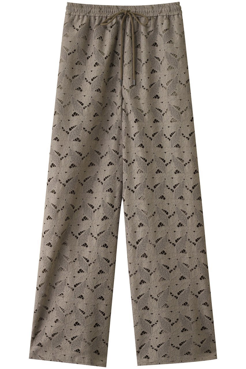 【スタニングルアー/STUNNING LURE】のレースワイドパンツ インテリア・キッズ・メンズ・レディースファッション・服の通販 founy(ファニー) 　ファッション　Fashion　レディースファッション　Fashion for Women　パンツ　Pants & Trousers　シンプル　Simple, Minimal　リゾート　Resort, Vacation Style　レース　Lace, Lace Fabric　ワイド　Wide, Wide Fit　エレガント 上品　Elegant　夏　Summer　春　Spring　S/S・春夏　SS, Spring/Summer, Warm Season　グレーベージュ|ID: prp329100004465542 ipo3291000000032905265