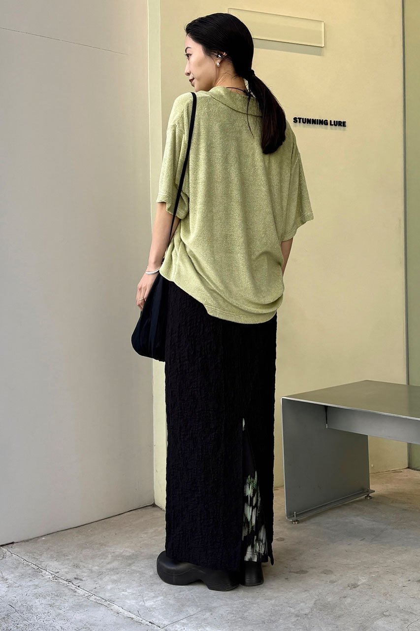 【スタニングルアー/STUNNING LURE】のシュランクジャガードスカート 人気、トレンドファッション・服の通販 founy(ファニー) 　ファッション　Fashion　レディースファッション　WOMEN　スカート　Skirt　ロングスカート　Long Skirt　シンプル　Simple　スリット　Slit　ロング　Long　エレガント 上品　Elegant　other-7|ID: prp329100004465543 ipo3291000000031804533