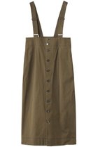 【サクラ/SACRA】のハイカウントコットンギャバジンサスペンダーワンピース カーキ|ID:prp329100004465548