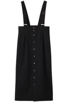 【サクラ/SACRA】のハイカウントコットンギャバジンサスペンダーワンピース ブラック|ID:prp329100004465548