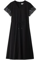 【ロキト/LOKITHO】のVネック エンブロイダリー ドレス 人気、トレンドファッション・服の通販 founy(ファニー) ファッション Fashion レディースファッション Fashion for Women ワンピース Dresses フォーマル・パーティードレス・結婚式用ドレス Elegant & Casual Dresses チュニック Tunic Tops & Dresses なめらか Smooth, Silky Texture エンブロイダリー Embroidery Design シンプル Simple, Minimal チュニック Tunic, Long Top ドレス Dress, One-Piece ドレープ Drape, Draping Fabric リゾート Resort, Vacation Style ロング Long, Long-Length エレガント 上品 Elegant 夏 Summer thumbnail ブラック|ID: prp329100004465566 ipo3291000000032866442