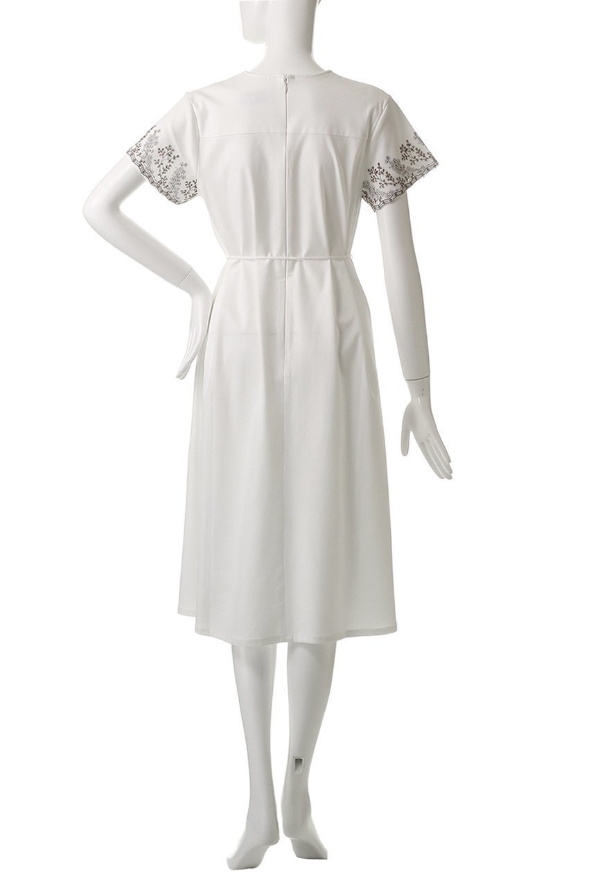 【ロキト/LOKITHO】のVネック エンブロイダリー ドレス 人気、トレンドファッション・服の通販 founy(ファニー) 　ファッション　Fashion　レディースファッション　Fashion for Women　ワンピース　Dresses　フォーマル・パーティードレス・結婚式用ドレス　Elegant & Casual Dresses　チュニック　Tunic Tops & Dresses　なめらか　Smooth, Silky Texture　エンブロイダリー　Embroidery Design　シンプル　Simple, Minimal　チュニック　Tunic, Long Top　ドレス　Dress, One-Piece　ドレープ　Drape, Draping Fabric　リゾート　Resort, Vacation Style　ロング　Long, Long-Length　エレガント 上品　Elegant　夏　Summer　other-4|ID: prp329100004465566 ipo3291000000034954903