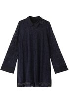 【ロキト/LOKITHO】のレースロングスリーブシャツ 人気、トレンドファッション・服の通販 founy(ファニー) ファッション Fashion レディースファッション Fashion for Women トップス・カットソー Cut & Sew Tops シャツ・ブラウス・オフィスカジュアル Elegant Blouses & Button-Ups インナー Innerwear スリーブ Sleeve, Long Sleeve / Short Sleeve タイトスカート Pencil Skirt, Tight Skirt フレア Flare, Flared レース Lace, Lace Fabric ロング Long, Long-Length thumbnail ネイビー|ID: prp329100004465569 ipo3291000000034955498