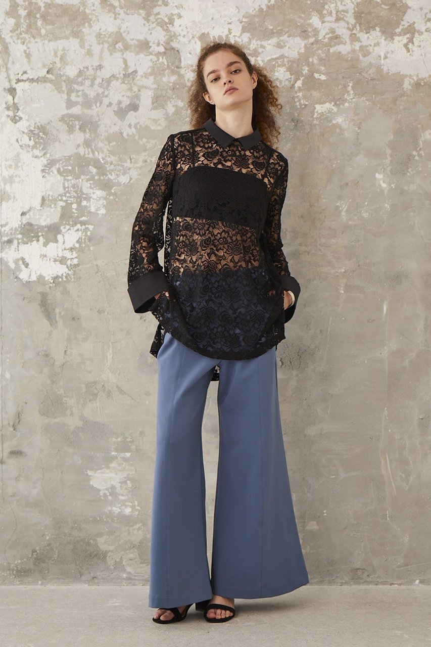 【ロキト/LOKITHO】のレースロングスリーブシャツ 人気、トレンドファッション・服の通販 founy(ファニー) 　ファッション　Fashion　レディースファッション　Fashion for Women　トップス・カットソー　Cut & Sew Tops　シャツ・ブラウス・オフィスカジュアル　Elegant Blouses & Button-Ups　インナー　Innerwear　スリーブ　Sleeve, Long Sleeve / Short Sleeve　タイトスカート　Pencil Skirt, Tight Skirt　フレア　Flare, Flared　レース　Lace, Lace Fabric　ロング　Long, Long-Length　other-6|ID: prp329100004465569 ipo3291000000034955508