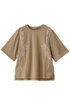 【ロキト/LOKITHO】のコード エンブロイダリー Tシャツ ベージュ×ベージュ|ID:prp329100004465570