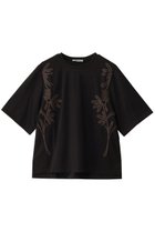 【ロキト/LOKITHO】のコード エンブロイダリー Tシャツ ブラック×ブラウン|ID:prp329100004465570