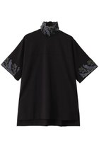 【ロキト/LOKITHO】のヨークスリーブハイネック エンブロイダリー Tシャツ ブラック|ID:prp329100004465572