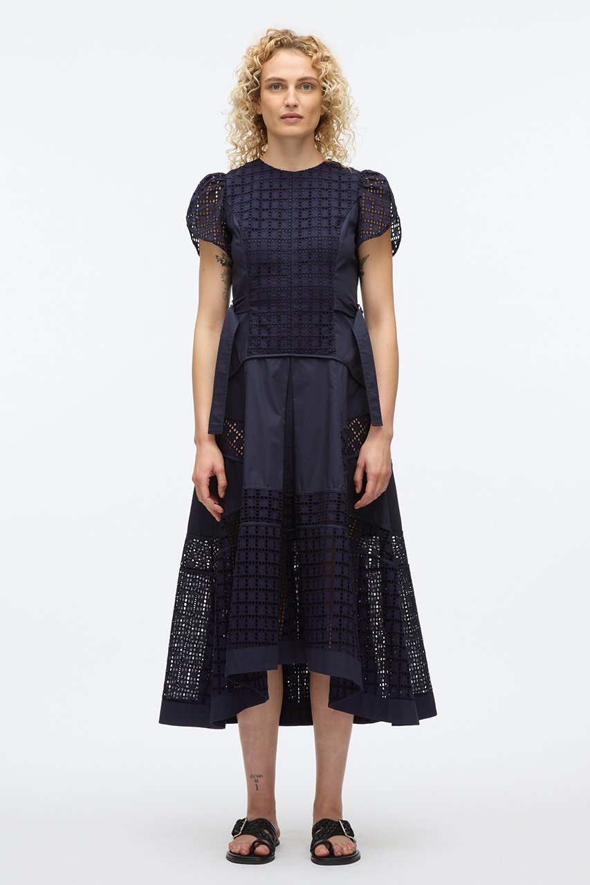 【スリーワン フィリップリム/3.1 Phillip Lim】のBROIDERIE ANGLAISE GRID チューリップ ドレス 人気、トレンドファッション・服の通販 founy(ファニー) 　ファッション　Fashion　レディースファッション　WOMEN　ワンピース　Dress　ドレス　Party Dresses　チュニック　Tunic　スリーブ　Sleeve　チュニック　Tunic　チューリップ　Tulip　ドレス　Dress　パーティ　Party　ロング　Long　other-6|ID: prp329100004465578 ipo3291000000031729638