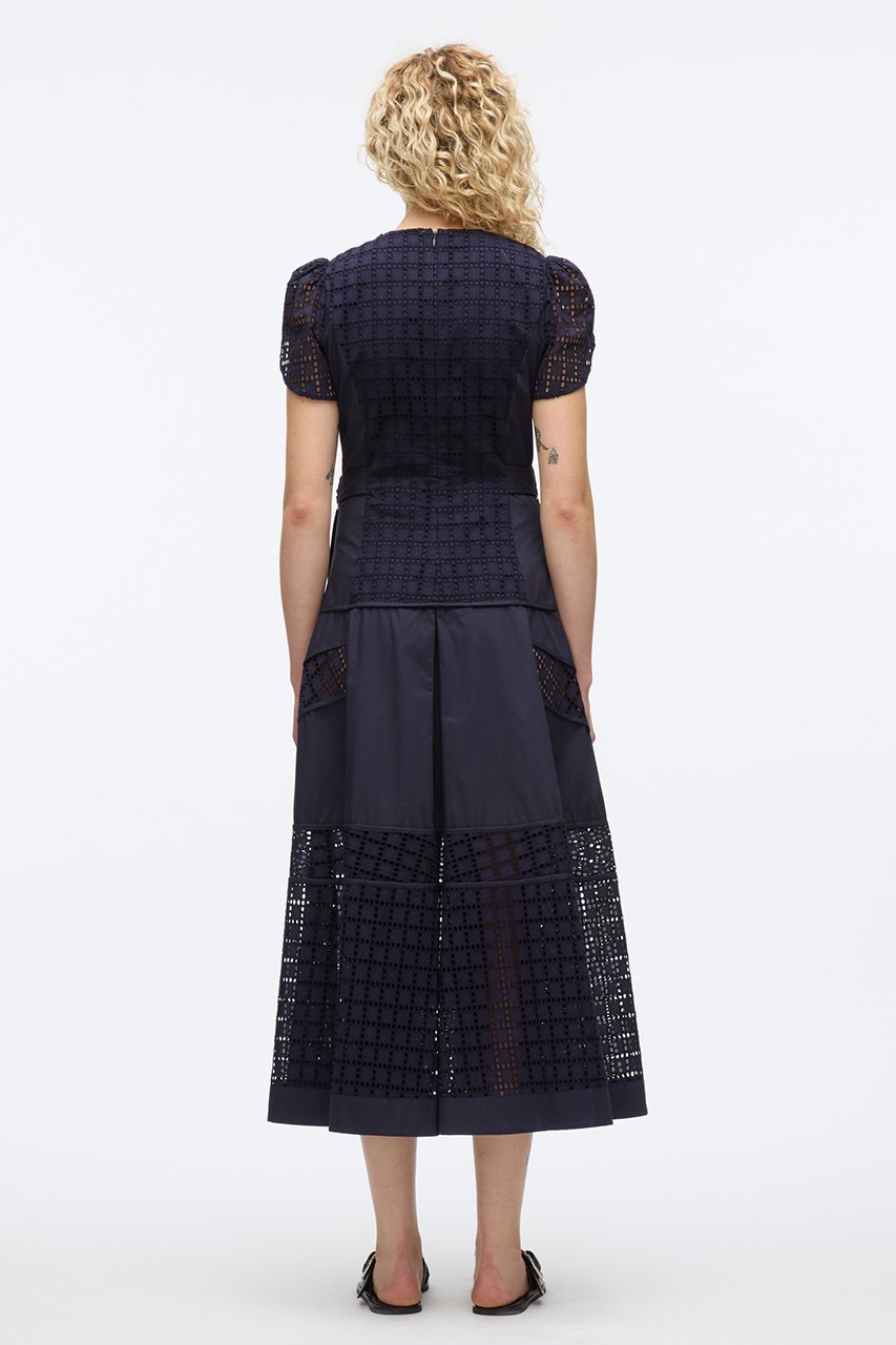 【スリーワン フィリップリム/3.1 Phillip Lim】のBROIDERIE ANGLAISE GRID チューリップ ドレス 人気、トレンドファッション・服の通販 founy(ファニー) 　ファッション　Fashion　レディースファッション　WOMEN　ワンピース　Dress　ドレス　Party Dresses　チュニック　Tunic　スリーブ　Sleeve　チュニック　Tunic　チューリップ　Tulip　ドレス　Dress　パーティ　Party　ロング　Long　other-8|ID: prp329100004465578 ipo3291000000031729640