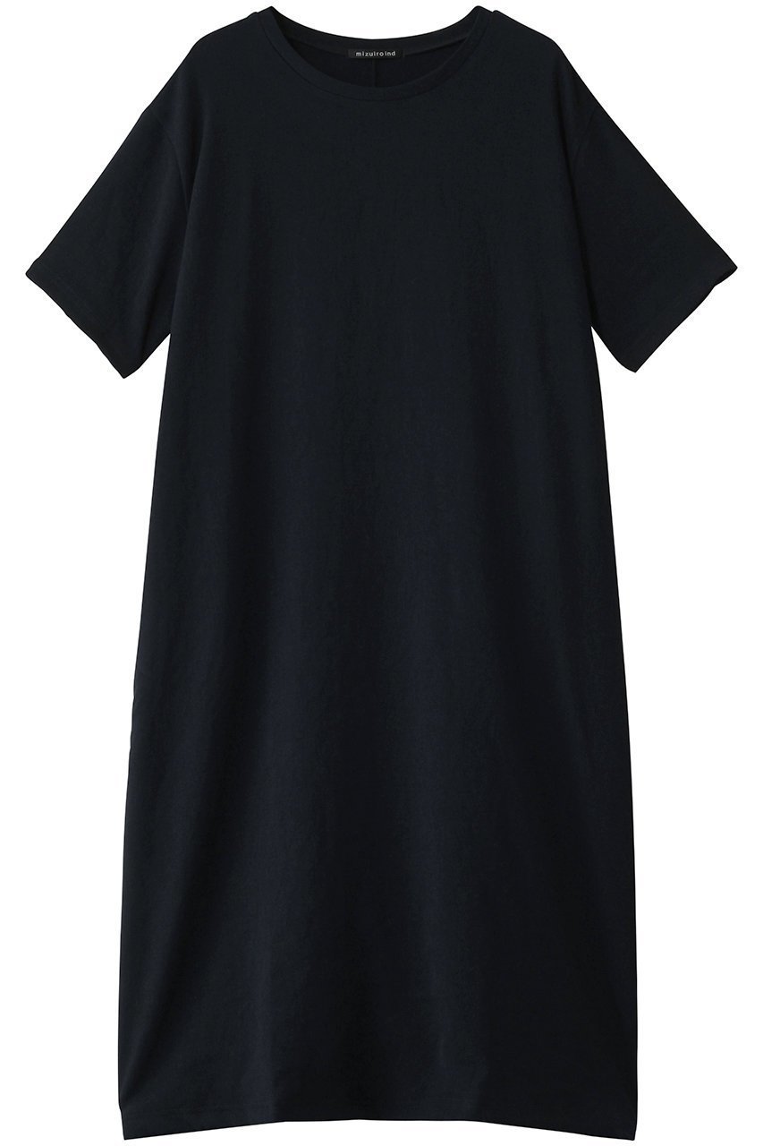 【ミズイロ インド/mizuiro ind】のgeorgette half slv long OP ワンピース インテリア・キッズ・メンズ・レディースファッション・服の通販 founy(ファニー) 　ファッション　Fashion　レディースファッション　Fashion for Women　ワンピース　Dresses　チュニック　Tunic Tops & Dresses　ジョーゼット　Georgette, Semi-Sheer Fabric　チュニック　Tunic, Long Top　ロング　Long, Long-Length　エレガント 上品　Elegant　半袖　Short Sleeve, Half Sleeve　navy|ID: prp329100004465591 ipo3291000000032860680