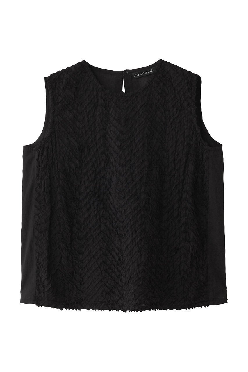 【ミズイロ インド/mizuiro ind】のhand cut frill N/S P/O プルオーバー インテリア・キッズ・メンズ・レディースファッション・服の通販 founy(ファニー) 　ファッション　Fashion　レディースファッション　WOMEN　トップス・カットソー　Tops/Tshirt　キャミソール / ノースリーブ　No Sleeves　シャツ/ブラウス　Shirts/Blouses　プルオーバー　Pullover　シンプル　Simple　ノースリーブ　No Sleeve　ハンド　Hand　フリル　Frills　再入荷　Restock/Back In Stock/Re Arrival　black|ID: prp329100004465601 ipo3291000000031617060