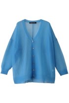 【ミズイロ インド/mizuiro ind】のpattern knitting V neck C/D カーディガン blue|ID: prp329100004465602 ipo3291000000032930440