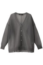 【ミズイロ インド/mizuiro ind】のpattern knitting V neck C/D カーディガン gray|ID: prp329100004465602 ipo3291000000032930448