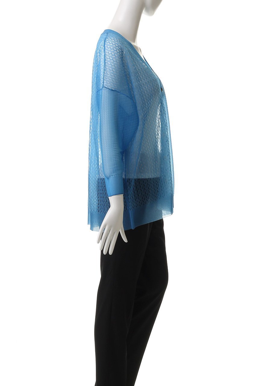 【ミズイロ インド/mizuiro ind】のpattern knitting V neck C/D カーディガン 人気、トレンドファッション・服の通販 founy(ファニー) 　ファッション　Fashion　レディースファッション　Fashion for Women　トップス・カットソー　Cut & Sew Tops　ニット　Knit Tops & Sweaters　カーディガン・羽織り　Layered Style Cardigans　カーディガン　Cardigan, Knitwear　シアー　Sheer, See-Through　ショルダー　Shoulder, Shoulder Strap　ドロップ　Drop Shoulder, Dropped Style　リラックス　Relax, Relaxed Fit　夏　Summer　春　Spring　S/S・春夏　SS, Spring/Summer, Warm Season　other-3|ID: prp329100004465602 ipo3291000000032930473