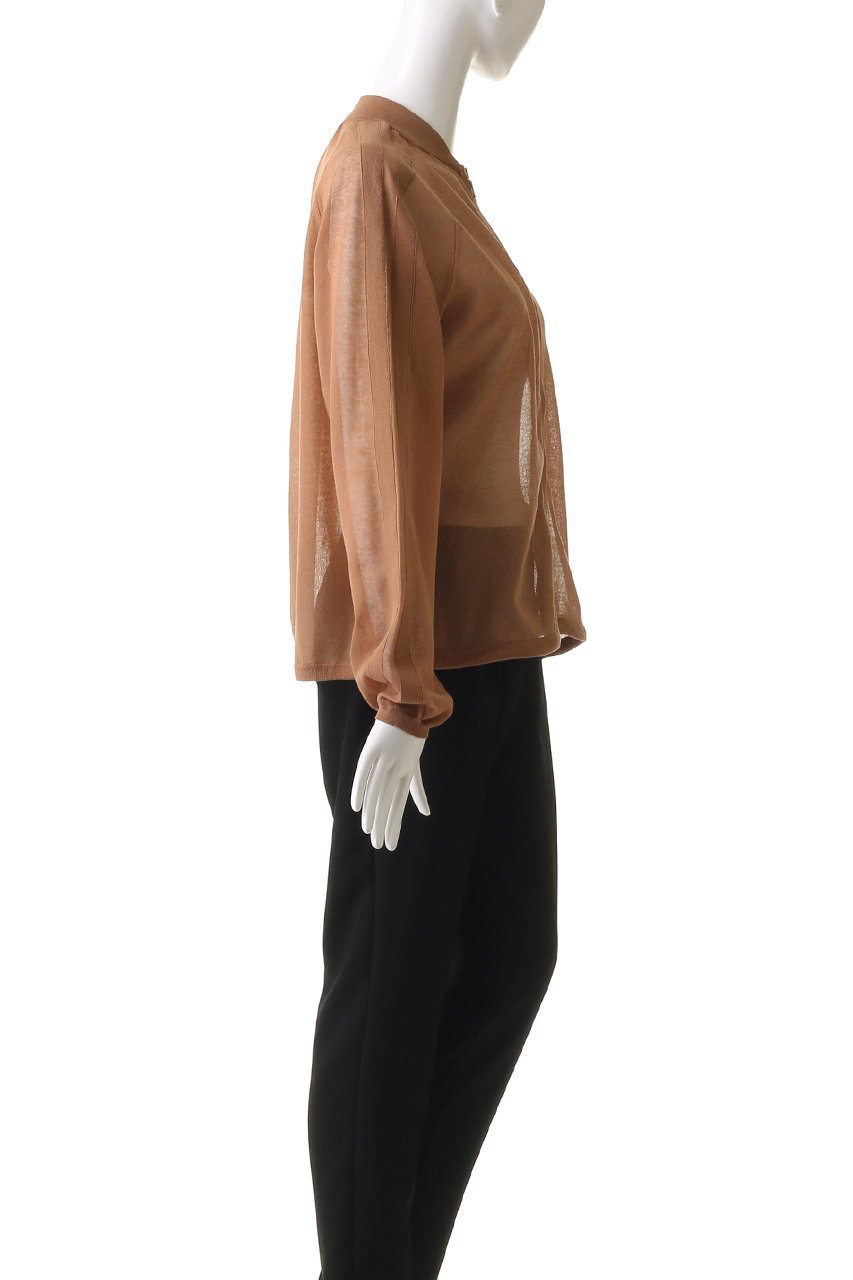 【ルームエイト/Room no.8】のコットンシアー ジップアップブルゾン 人気、トレンドファッション・服の通販 founy(ファニー) 　ファッション　Fashion　レディースファッション　Fashion for Women　トップス・カットソー　Cut & Sew Tops　ニット　Knit Tops & Sweaters　カーディガン・羽織り　Layered Style Cardigans　カーディガン　Cardigan, Knitwear　シアー　Sheer, See-Through　スポーティ　Sporty, Casual Athletic　トレンド　Trend, Trending Now　フェミニン　Feminine, Girly　ワンポイント　One Point, Statement Accent　夏　Summer　other-3|ID: prp329100004465606 ipo3291000000032930386