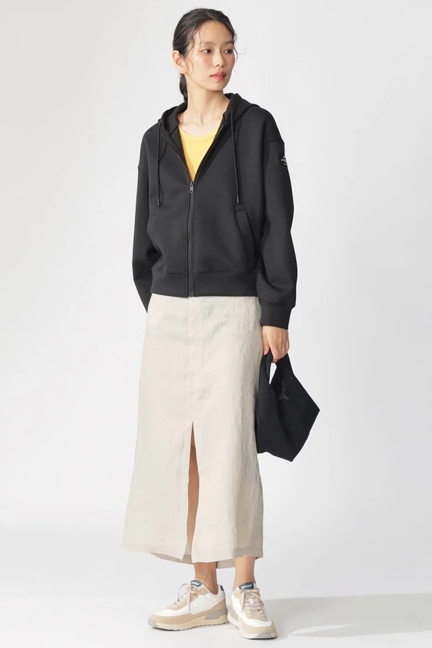 【エコアルフ/ECOALF】のARICA ジップパーカー / ARICAALF SWEATSHIRT WOMAN インテリア・キッズ・メンズ・レディースファッション・服の通販 founy(ファニー) 　ファッション　Fashion　レディースファッション　Fashion for Women　トップス・カットソー　Cut & Sew Tops　シャツ・ブラウス・オフィスカジュアル　Elegant Blouses & Button-Ups　レディースパーカー・カジュアルフーディー　Casual Hoodies & Sweatshirts　ロングTシャツ・Tシャツ　Longline T-Shirts & Tees　スウェット・クルーネックトップス　Sweatshirts & Crewnecks / Relaxed Fit Sweat Tops　カットソー・ベーシックTシャツ　Cut-and-Sewn Tops / Stretch Tees & Basics　なめらか　Smooth, Silky Texture　シンプル　Simple, Minimal　ストレッチ　Stretch, Stretchy Fabric　ダブル　Double, Double-Breasted　ドローコード　Drawcord, Drawstring Cord　パーカー　Hoodie, Parka　フロント　Front, Front Design　ポケット　Pocket, Pocket Detail　リラックス　Relax, Relaxed Fit　エレガント 上品　Elegant　軽量　Lightweight, Ultra Light　ブラック|ID: prp329100004465608 ipo3291000000032856975