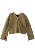 【ルームエイト/Room no.8】の【Room no.8 BLACK】LAME ドロップニットカーディガン ゴールド|ID: prp329100004465614 ipo3291000000036223930