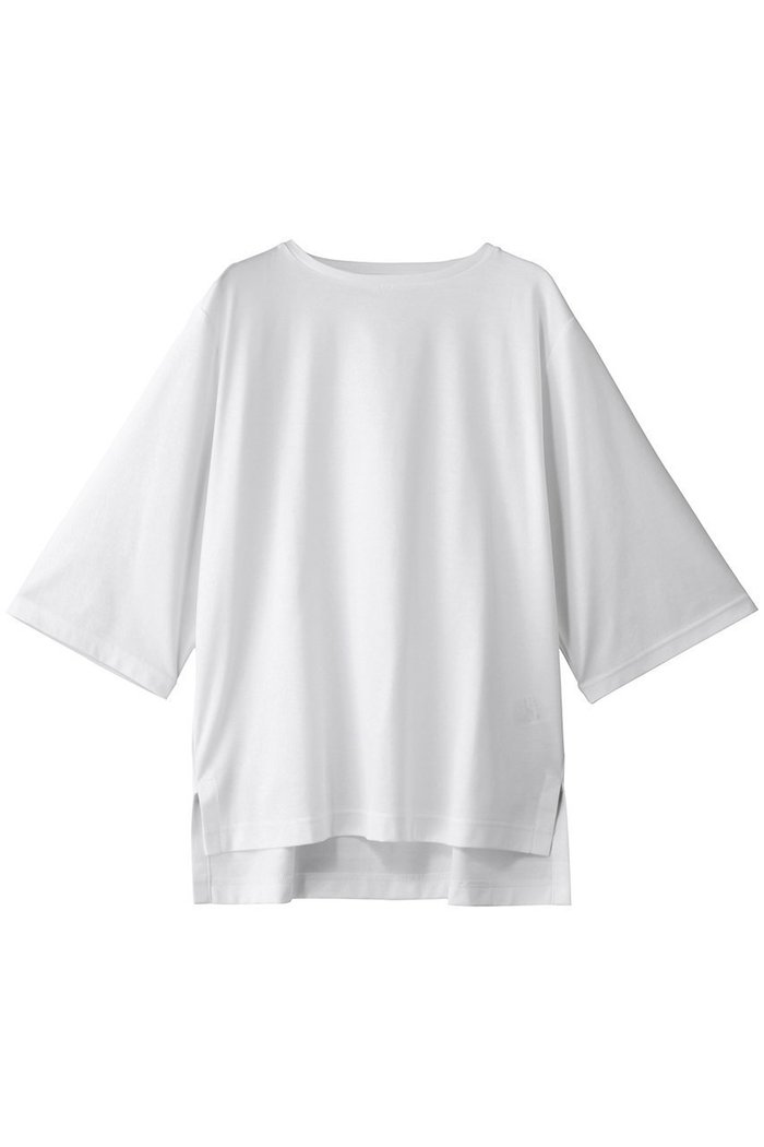 【ルームエイト/Room no.8】のSUPIMA コットン ハーフスリーブトップス インテリア・キッズ・メンズ・レディースファッション・服の通販 founy(ファニー) https://founy.com/ ファッション Fashion レディースファッション Fashion for Women トップス・カットソー Cut & Sew Tops シャツ・ブラウス・オフィスカジュアル Elegant Blouses & Button-Ups ロングTシャツ・Tシャツ Longline T-Shirts & Tees カットソー・ベーシックTシャツ Cut-and-Sewn Tops / Stretch Tees & Basics ショート Short, Short Length シンプル Simple, Minimal スリーブ Sleeve, Long Sleeve / Short Sleeve トレンド Trend, Trending Now エレガント 上品 Elegant |ID: prp329100004465617 ipo3291000000032856893