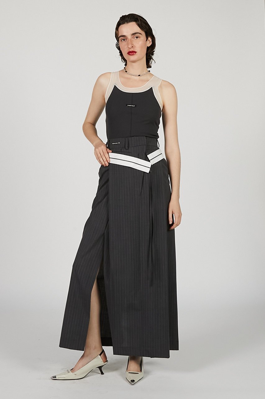 【プランク プロジェクト/PRANK PROJECT】のシルクテレコ2WAYタンクトップ / Silk Teleco 2WAY Tank Top 人気、トレンドファッション・服の通販 founy(ファニー) 　ファッション　Fashion　レディースファッション　WOMEN　トップス・カットソー　Tops/Tshirt　キャミソール / ノースリーブ　No Sleeves　シャツ/ブラウス　Shirts/Blouses　ロング / Tシャツ　T-Shirts　カットソー　Cut and Sewn　インナー　Inner　キャミソール　Camisole　シアー　Sheer　シルク　Silk　タンク　Tank　テレコ　Tereko　フロント　Front　other-6|ID: prp329100004468829 ipo3291000000031367281