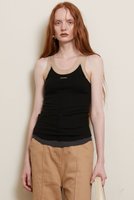 【プランク プロジェクト/PRANK PROJECT】のシルクテレコ2WAYタンクトップ / Silk Teleco 2WAY Tank Top 人気、トレンドファッション・服の通販 founy(ファニー) ファッション Fashion レディースファッション Ladies' Fashion Online トップス・カットソー Tops/Tshirt キャミソール / ノースリーブ No Sleeves シャツ/ブラウス Shirts/Blouses ロング / Tシャツ T-Shirts カットソー Cut and Sewn インナー Inner キャミソール Camisole シアー Sheer シルク Silk タンク Tank テレコ Tereko フロント Front 再入荷 Restock/Back In Stock/Re Arrival |ID:prp329100004468829