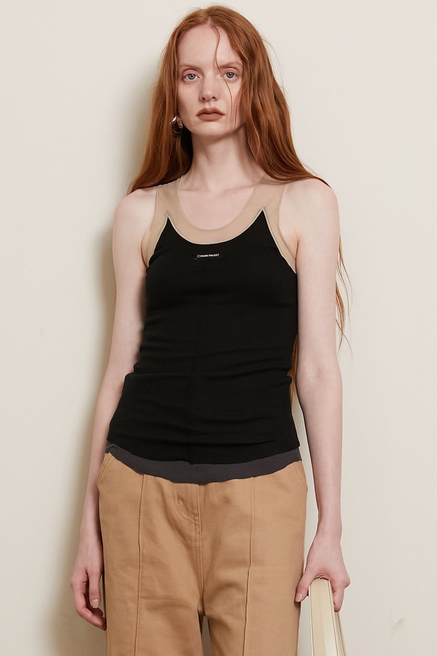 【プランク プロジェクト/PRANK PROJECT】のシルクテレコ2WAYタンクトップ / Silk Teleco 2WAY Tank Top 人気、トレンドファッション・服の通販 founy(ファニー) 　ファッション　Fashion　レディースファッション　Ladies' Fashion Online　トップス・カットソー　Tops/Tshirt　キャミソール / ノースリーブ　No Sleeves　シャツ/ブラウス　Shirts/Blouses　ロング / Tシャツ　T-Shirts　カットソー　Cut and Sewn　インナー　Inner　キャミソール　Camisole　シアー　Sheer　シルク　Silk　タンク　Tank　テレコ　Tereko　フロント　Front　再入荷　Restock/Back In Stock/Re Arrival　 other-1|ID: prp329100004468829 ipo3291000000032674565