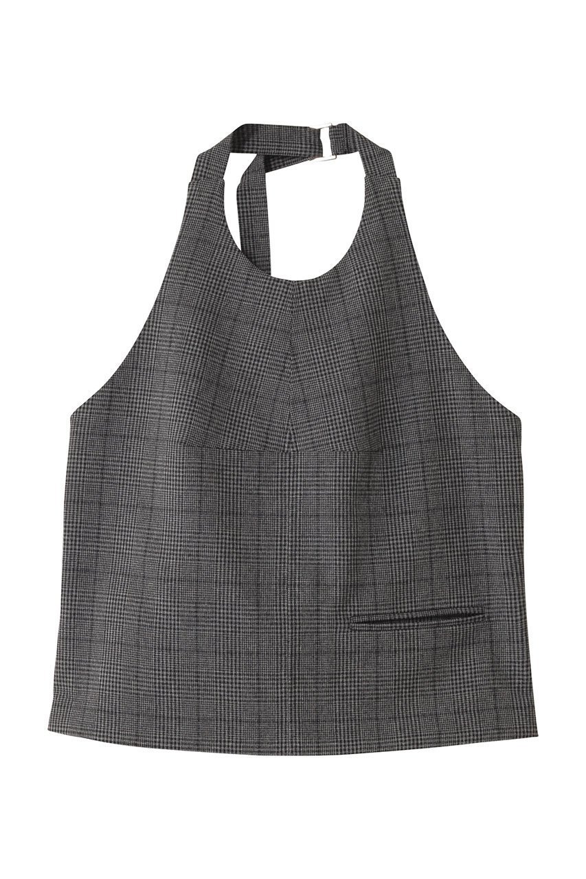 【プランク プロジェクト/PRANK PROJECT】のホルタートップ / Halter Top インテリア・キッズ・メンズ・レディースファッション・服の通販 founy(ファニー) 　ファッション　Fashion　レディースファッション　Fashion for Women　トップス・カットソー　Cut & Sew Tops　キャミソール&ノースリーブ　Camisoles & Sleeveless Tops　シャツ・ブラウス・オフィスカジュアル　Elegant Blouses & Button-Ups　カッティング　Cutting Detail　シルク　Silk, 100% Silk　スーツ　Suit, Formalwear　チェック　Check, Plaid, Tartan　ノースリーブ　Sleeveless, No-Sleeve　ベスト　Vest, Waistcoat　ポケット　Pocket, Pocket Detail　夏　Summer　MLT(マルチカラー)|ID: prp329100004468830 ipo3291000000032908706