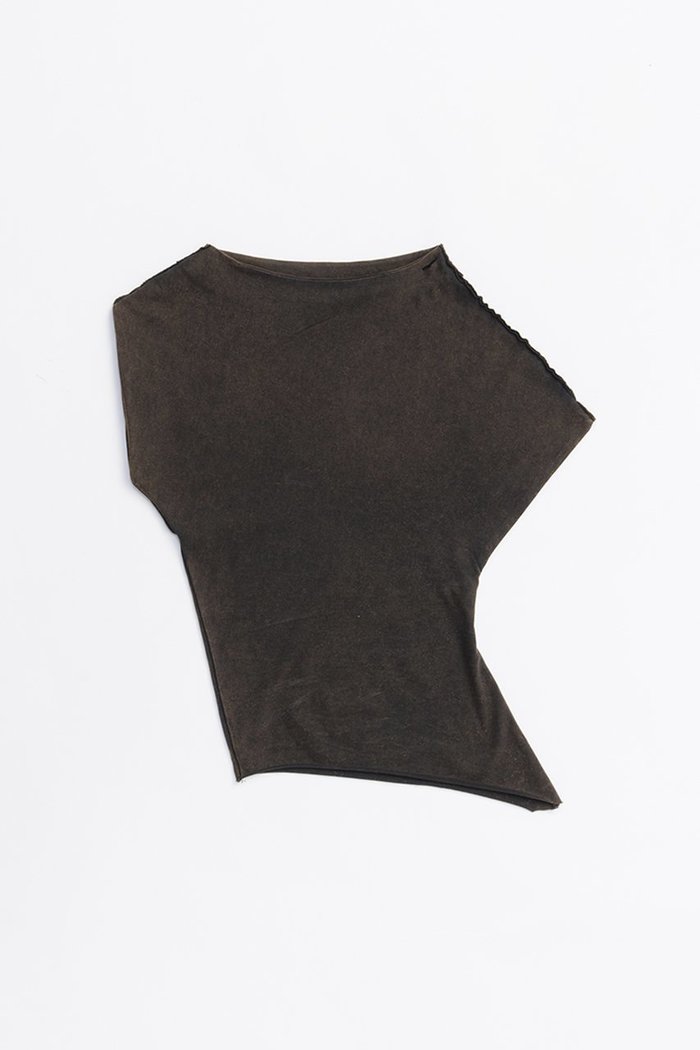 【プランク プロジェクト/PRANK PROJECT】のツイストアシメトップ / Twisted Asymmetrical Top インテリア・キッズ・メンズ・レディースファッション・服の通販 founy(ファニー) https://founy.com/ ファッション Fashion レディースファッション WOMEN トップス・カットソー Tops/Tshirt キャミソール / ノースリーブ No Sleeves シャツ/ブラウス Shirts/Blouses ロング / Tシャツ T-Shirts カットソー Cut and Sewn ウォッシュ Wash キャミソール Camisole タンク Tank ツイスト Twist テレコ Tereko ドレープ Drape バランス Balance ビンテージ Vintage 半袖 Short Sleeve |ID: prp329100004468835 ipo3291000000031367381