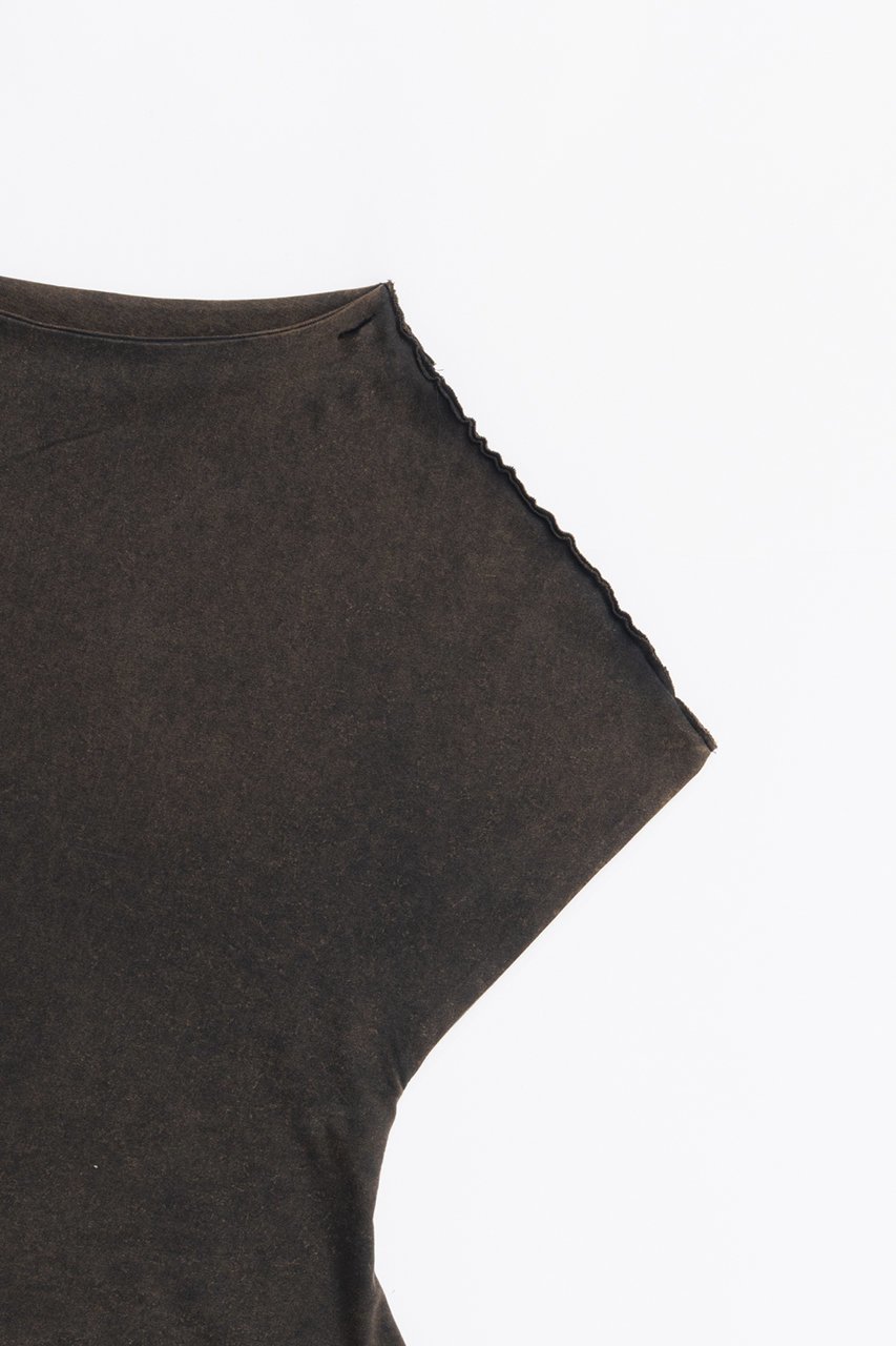 【プランク プロジェクト/PRANK PROJECT】のツイストアシメトップ / Twisted Asymmetrical Top 人気、トレンドファッション・服の通販 founy(ファニー) 　ファッション　Fashion　レディースファッション　WOMEN　トップス・カットソー　Tops/Tshirt　キャミソール / ノースリーブ　No Sleeves　シャツ/ブラウス　Shirts/Blouses　ロング / Tシャツ　T-Shirts　カットソー　Cut and Sewn　ウォッシュ　Wash　キャミソール　Camisole　タンク　Tank　ツイスト　Twist　テレコ　Tereko　ドレープ　Drape　バランス　Balance　ビンテージ　Vintage　半袖　Short Sleeve　other-2|ID: prp329100004468835 ipo3291000000031367388