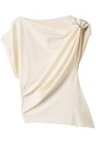 【プランク プロジェクト/PRANK PROJECT】のツイストアシメトップ / Twisted Asymmetrical Top WHT(ホワイト)|ID: prp329100004468835 ipo3291000000032674617