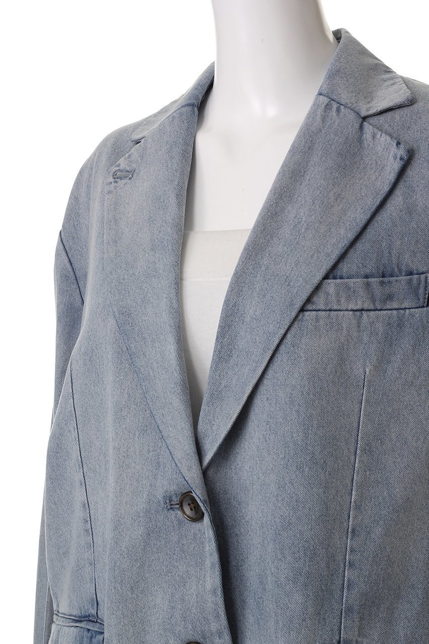 【クラネ/CLANE】のFADED COLOR TAILORED JACKET/ジャケット 人気、トレンドファッション・服の通販 founy(ファニー) 　ファッション　Fashion　レディースファッション　Fashion for Women　アウター　Coat / Outerwear Collection　レディースジャケット・軽アウター　Jackets　ジャケット　Jacket, Outerwear　テーラード　Tailored, Tailored Fit　デニム　Denim, Jeans Material　other-5|ID: prp329100004468836 ipo3291000000032961833