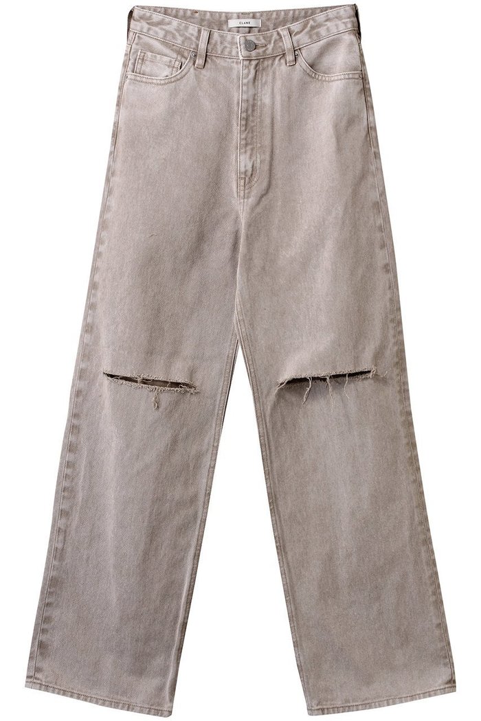 【クラネ/CLANE】のSLASH CUT DENIM PANTS/デニムパンツ インテリア・キッズ・メンズ・レディースファッション・服の通販 founy(ファニー) https://founy.com/ ファッション Fashion レディースファッション Fashion for Women パンツ Pants & Trousers デニムパンツ・ジーンズ・美脚デニム Denim Jeans & Pants ストレート Straight, Straight Cut ダメージ Distressed, Destroyed デニム Denim, Jeans Material トレンド Trend, Trending Now |ID: prp329100004468838 ipo3291000000032911595