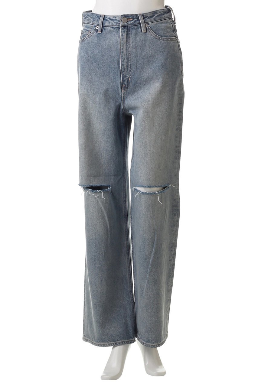 【クラネ/CLANE】のSLASH CUT DENIM PANTS/デニムパンツ 人気、トレンドファッション・服の通販 founy(ファニー) 　ファッション　Fashion　レディースファッション　Fashion for Women　パンツ　Pants & Trousers　デニムパンツ・ジーンズ・美脚デニム　Denim Jeans & Pants　ストレート　Straight, Straight Cut　ダメージ　Distressed, Destroyed　デニム　Denim, Jeans Material　トレンド　Trend, Trending Now　other-2|ID: prp329100004468838 ipo3291000000032911603