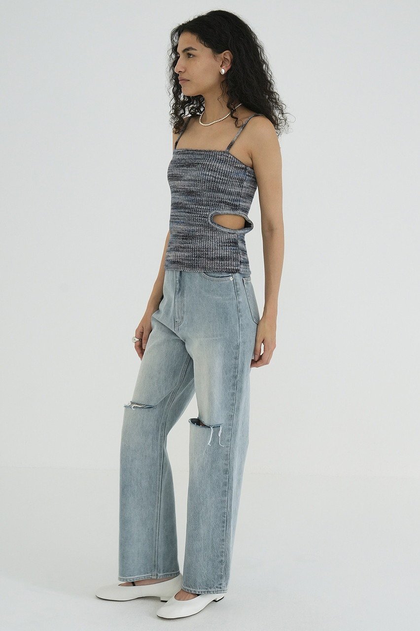 【クラネ/CLANE】のSLASH CUT DENIM PANTS/デニムパンツ 人気、トレンドファッション・服の通販 founy(ファニー) 　ファッション　Fashion　レディースファッション　Fashion for Women　パンツ　Pants & Trousers　デニムパンツ・ジーンズ・美脚デニム　Denim Jeans & Pants　ストレート　Straight, Straight Cut　ダメージ　Distressed, Destroyed　デニム　Denim, Jeans Material　トレンド　Trend, Trending Now　other-7|ID: prp329100004468838 ipo3291000000032911617