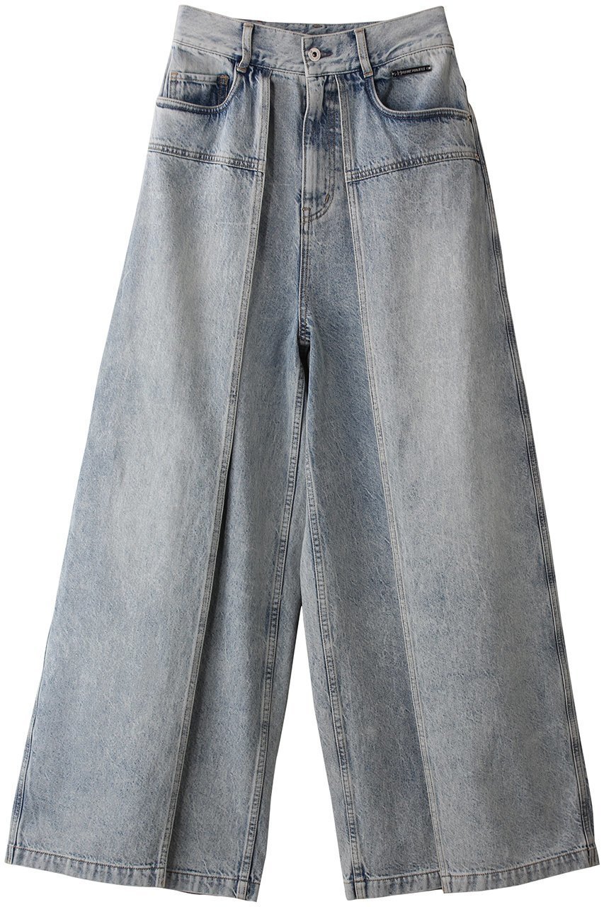 【プランク プロジェクト/PRANK PROJECT】のフロントレイヤードデニム / Front Layered Denim インテリア・キッズ・メンズ・レディースファッション・服の通販 founy(ファニー) 　ファッション　Fashion　レディースファッション　Fashion for Women　パンツ　Pants & Trousers　デニムパンツ・ジーンズ・美脚デニム　Denim Jeans & Pants　おすすめ　Recommended / Our Picks　デニム　Denim, Jeans Material　フロント　Front, Front Design　BLU(ブルー)|ID: prp329100004468839 ipo3291000000035767662